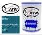 Preview: BMW, Aegan Metallic, 336: 500ml Lackdose, von ATW Autoteile West.